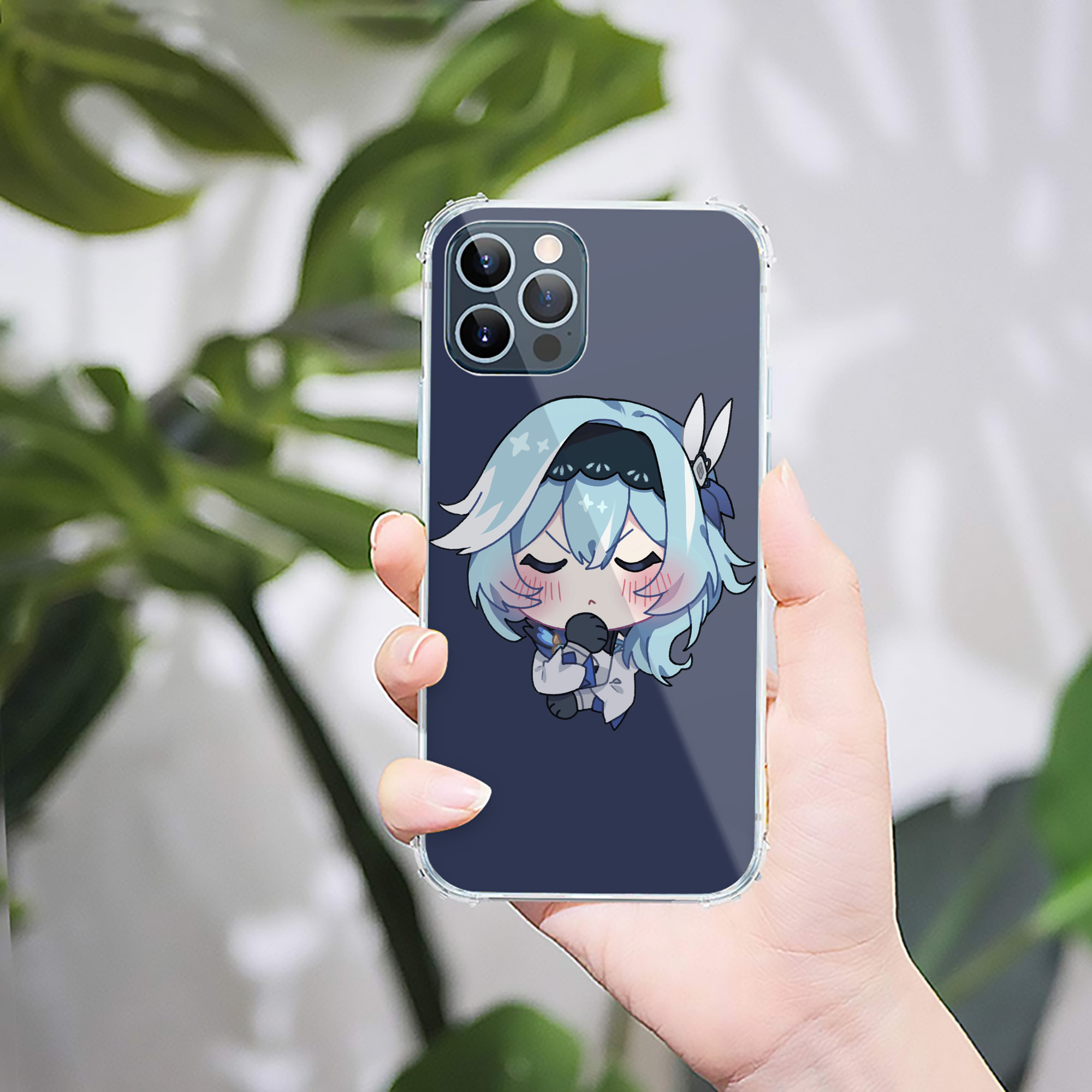 げんし神 优菈 ゆうら genshin Yūra 【iPhone 12シリーズ対応】透明スマホケース（クリアソフトケース）